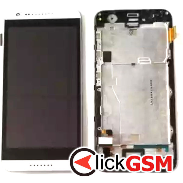 Piesa Piesa Display Cu Touchscreen Si Rama Negru Htc Desire 620 19fq