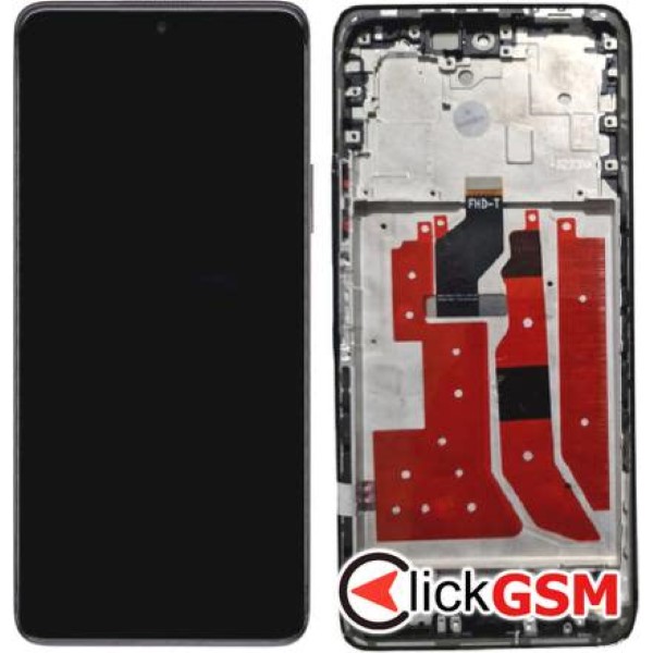 Piesa Display Cu Touchscreen Si Rama Negru Huawei Nova 9 Se 3heo