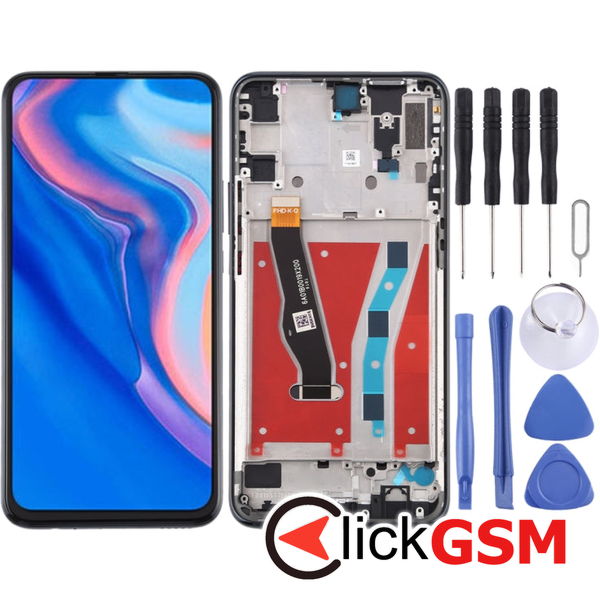 Piesa Display Cu Touchscreen Si Rama Negru Huawei P Smart Z 2c77