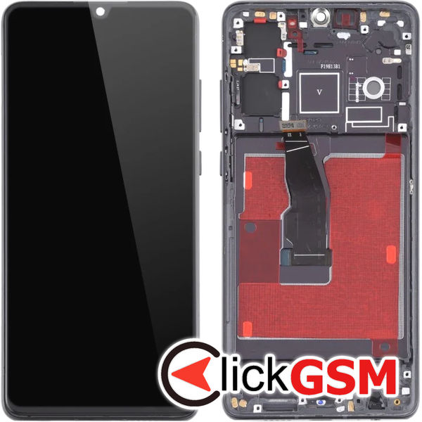 Piesa Display Cu Touchscreen Si Rama Negru Huawei P30 4s0n