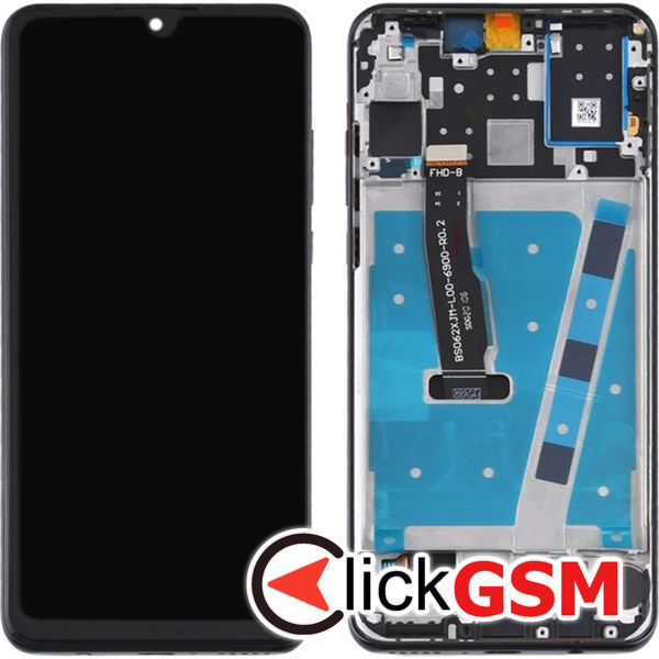 Piesa Display Cu Touchscreen Si Rama Negru Huawei P30 Lite 4s1v