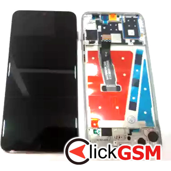 Piesa Display Cu Touchscreen Si Rama Negru Huawei P30 Lite Cmg