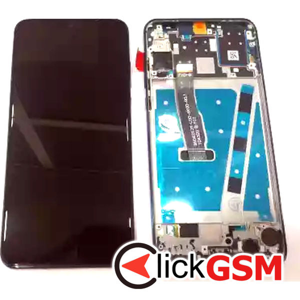 Piesa Display Cu Touchscreen Si Rama Negru Huawei P30 Lite Gx6