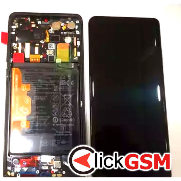 Piesa Display Cu Touchscreen Si Rama Negru Huawei P30 Pro 1ye