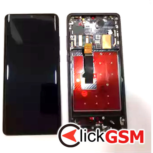 Piesa Display Cu Touchscreen Si Rama Negru Huawei P30 Pro Bjr