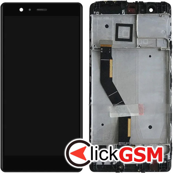 Piesa Piesa Display Cu Touchscreen Si Rama Negru Huawei P9 Plus 4s9u