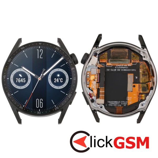 Piesa Display Cu Touchscreen Si Rama Negru Huawei Watch Gt3 42mm 23kr