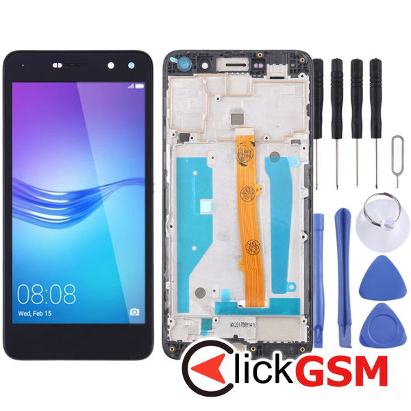 Piesa Display Cu Touchscreen Si Rama Negru Huawei Y5 2017 2f45