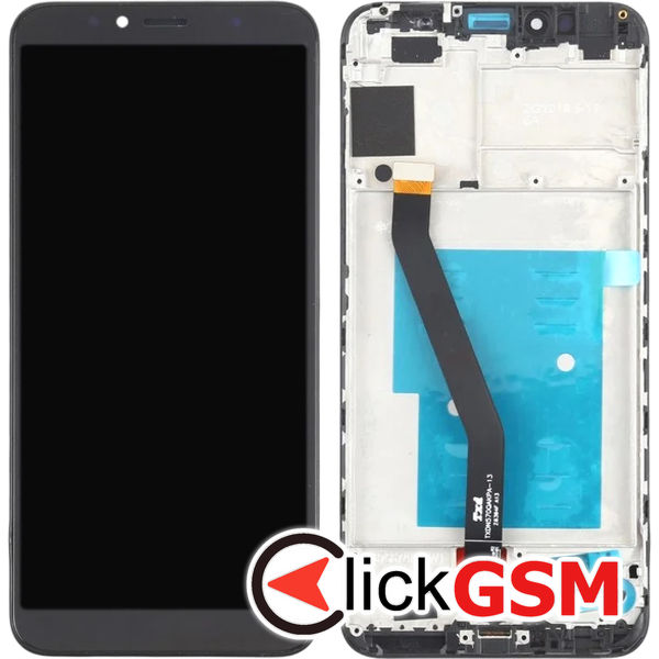 Piesa Display Cu Touchscreen Si Rama Negru Huawei Y6 4scb