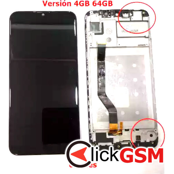 Piesa Display Cu Touchscreen Si Rama Negru Huawei Y7 2019 81l