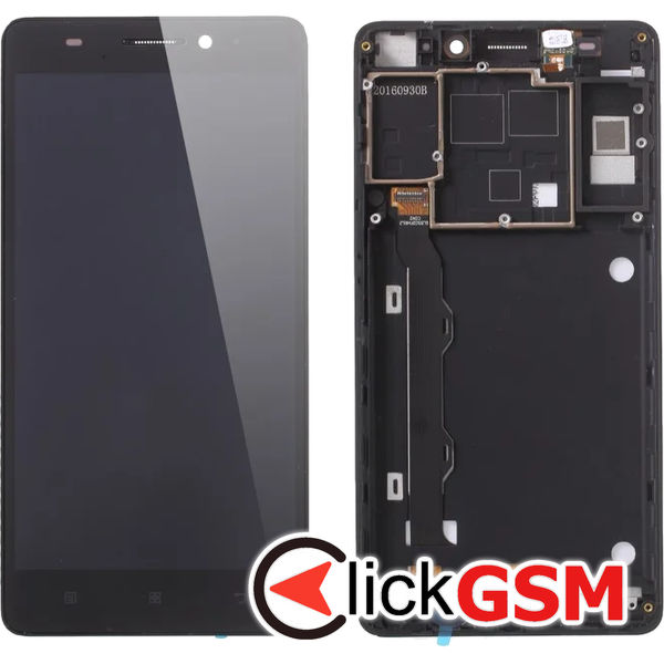 Piesa Piesa Display Cu Touchscreen Si Rama Negru Lenovo K3 Note 4so5