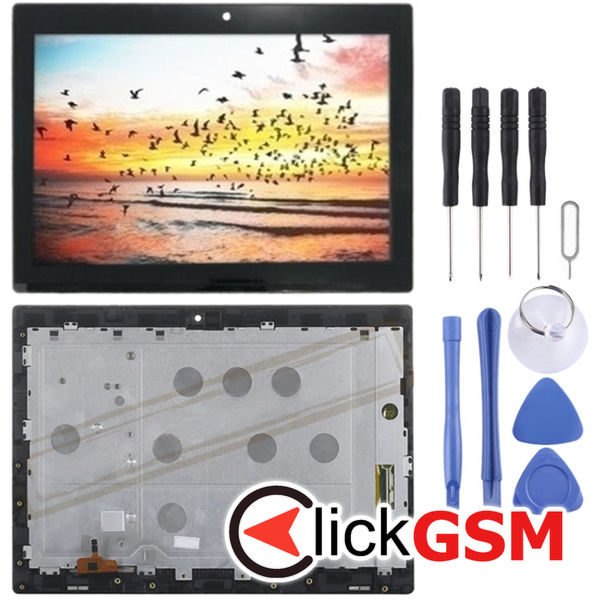 Piesa Display Cu Touchscreen Si Rama Negru Lenovo Miix 3 2418