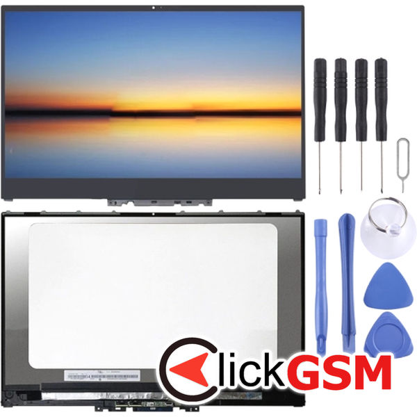 Piesa Display Cu Touchscreen Si Rama Negru Lenovo Yoga 246n