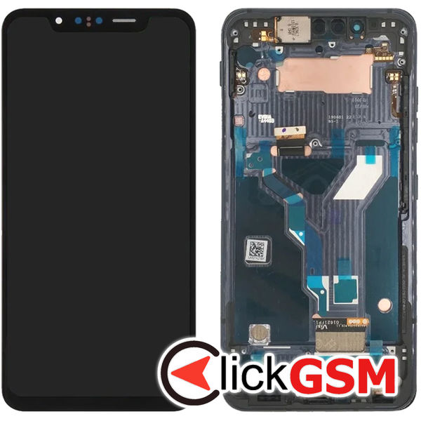 Piesa Piesa Display Cu Touchscreen Si Rama Negru Lg G8s Thinq 4stx