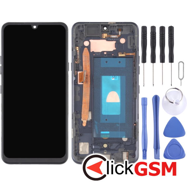 Piesa Display Cu Touchscreen Si Rama Negru Lg G8x Thinq 269z