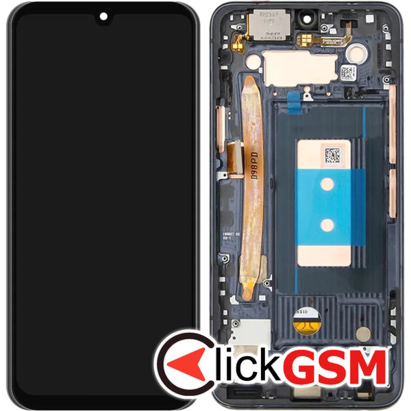 Piesa Piesa Display Cu Touchscreen Si Rama Negru Lg G8x Thinq 4su0