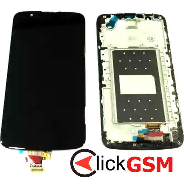 Piesa Piesa Display Cu Touchscreen Si Rama Negru Lg K10 1h2q