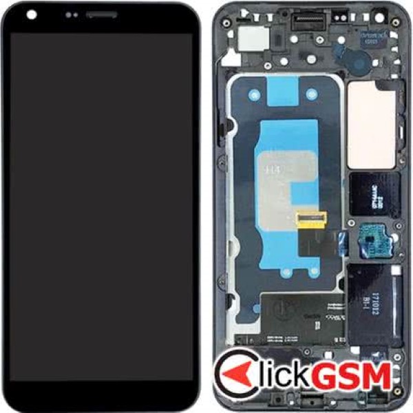 Piesa Display Cu Touchscreen Si Rama Negru Lg Q6 2g0y