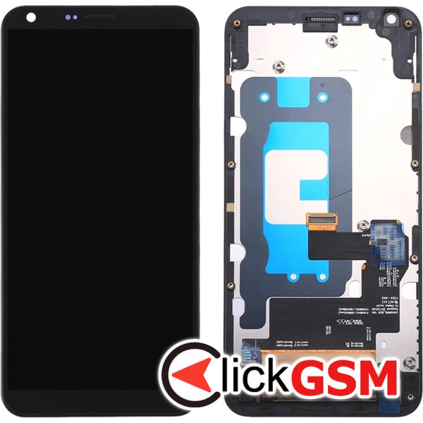 Piesa Piesa Display Cu Touchscreen Si Rama Negru Lg Q6 4sw5