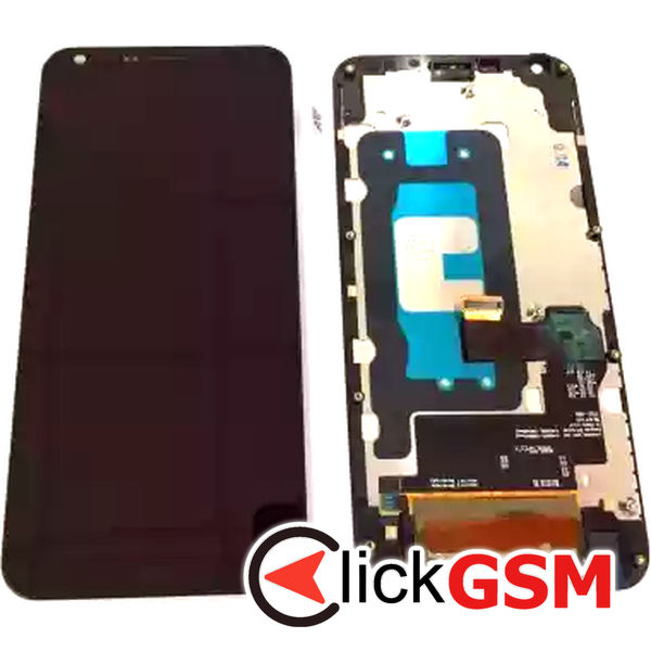 Piesa Display Cu Touchscreen Si Rama Negru Lg Q6.plus 2g48