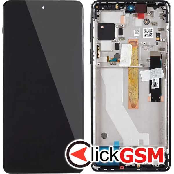 Piesa Display Cu Touchscreen Si Rama Negru Motorola Edge 20 Pro 4sz2