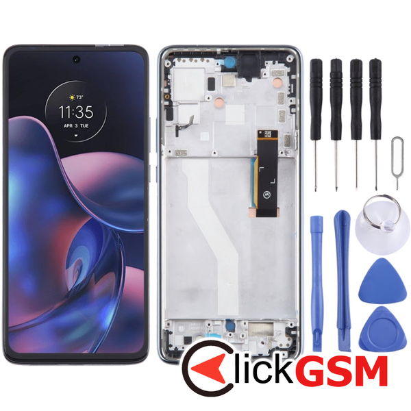 Piesa Piesa Display Cu Touchscreen Si Rama Negru Motorola Edge 2022 3g84