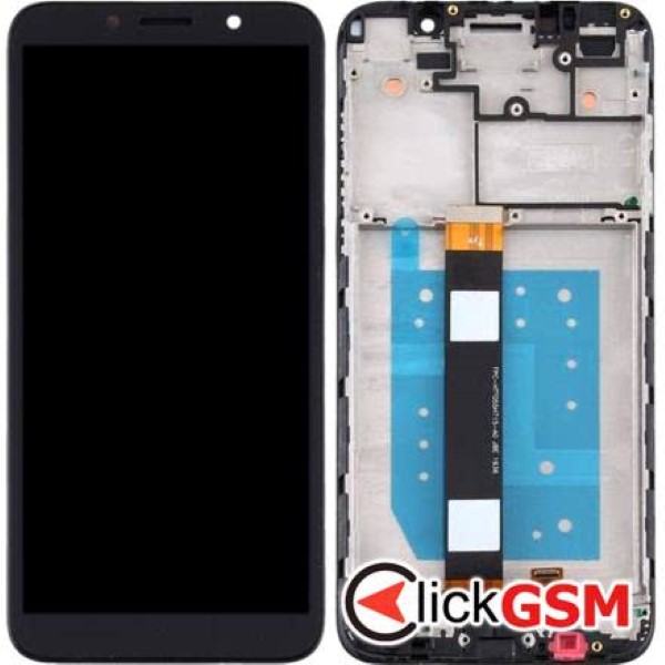 Piesa Display Cu Touchscreen Si Rama Negru Motorola Moto E6 Play 1ifz