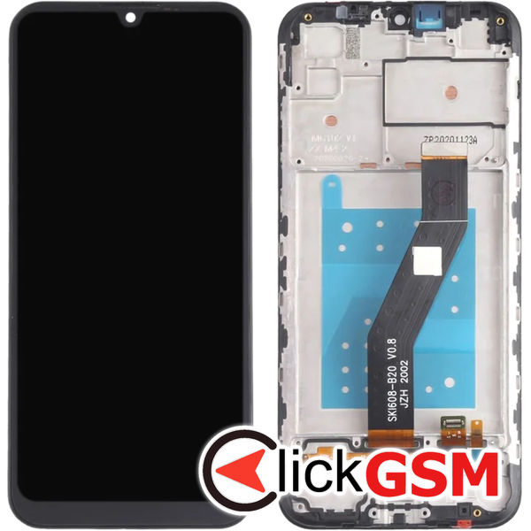 Piesa Piesa Display Cu Touchscreen Si Rama Negru Motorola Moto E6s 4t1d