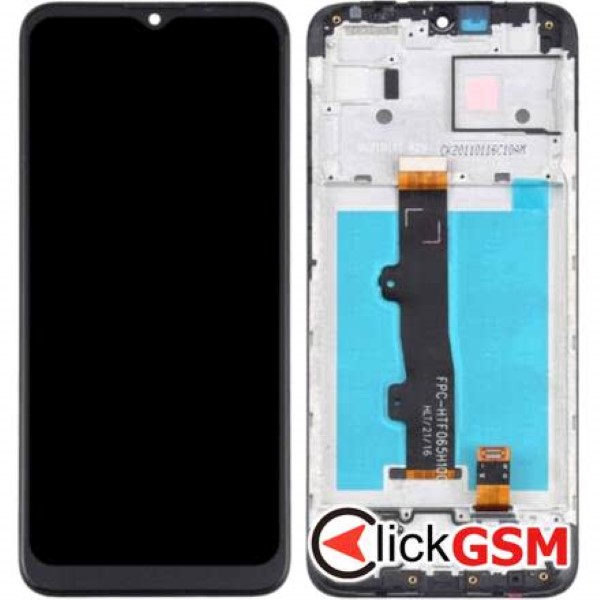 Piesa Display Cu Touchscreen Si Rama Negru Motorola Moto E7 Power 1svf