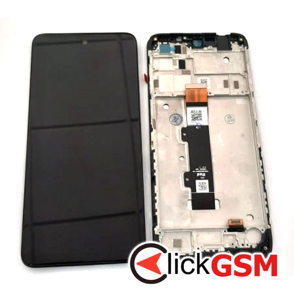 Piesa Display Cu Touchscreen Si Rama Negru Motorola Moto G22 2dh9