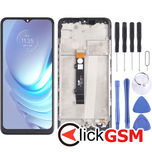 Piesa Display Cu Touchscreen Si Rama Negru Motorola Moto G50 5g 22s3