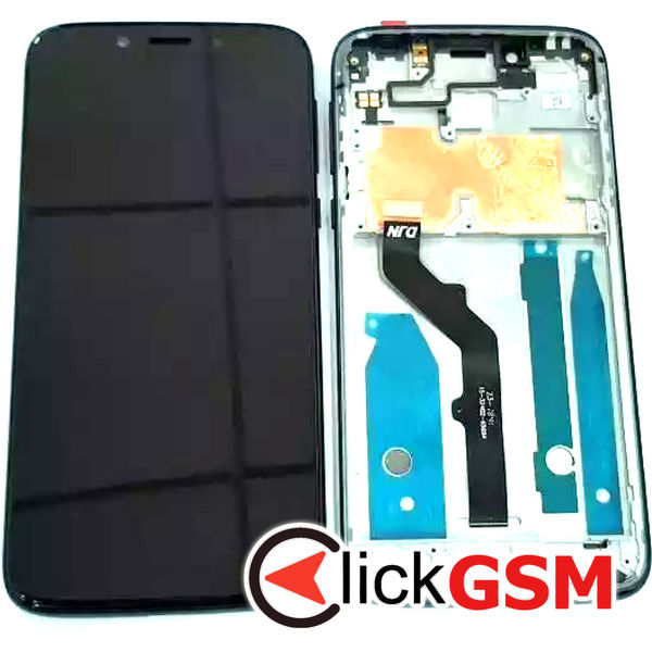 Piesa Display Cu Touchscreen Si Rama Negru Motorola Moto G7 Play 31lu