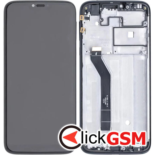 Piesa Piesa Display Cu Touchscreen Si Rama Negru Motorola Moto G7 Power 4t5b