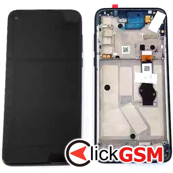 Piesa Display Cu Touchscreen Si Rama Negru Motorola Moto G8 Power 31mc