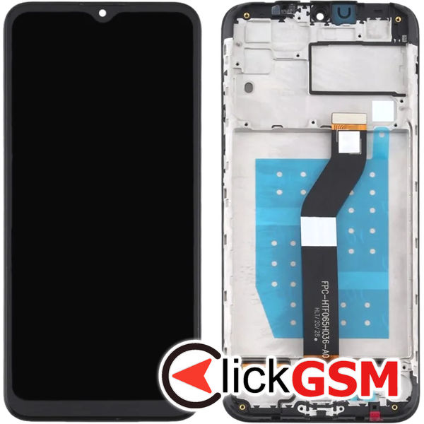 Piesa Display Cu Touchscreen Si Rama Negru Motorola Moto G8 Power Lite 4t5t