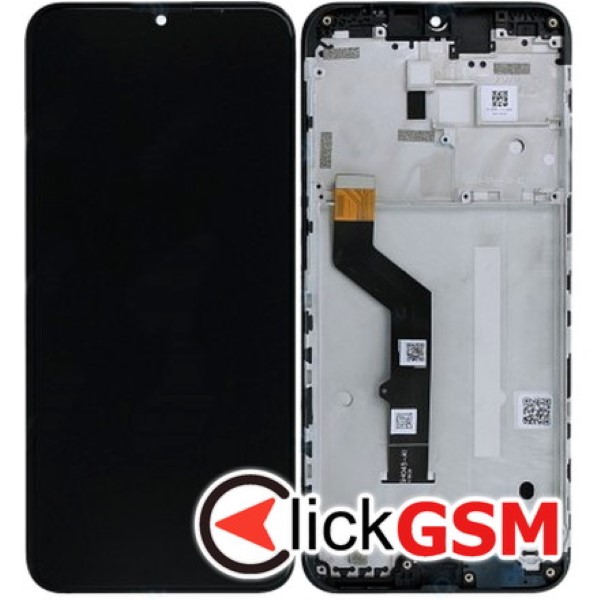 Piesa Display Cu Touchscreen Si Rama Negru Motorola Moto G9 Play 128o