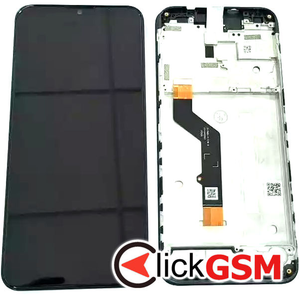 Piesa Display Cu Touchscreen Si Rama Negru Motorola Moto G9 Play 31ic