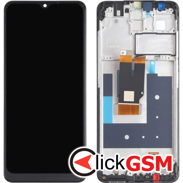 Piesa Piesa Display Cu Touchscreen Si Rama Negru Nokia 2.4 4t98