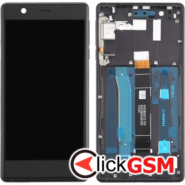 Piesa Piesa Display Cu Touchscreen Si Rama Negru Nokia 3 4t9c