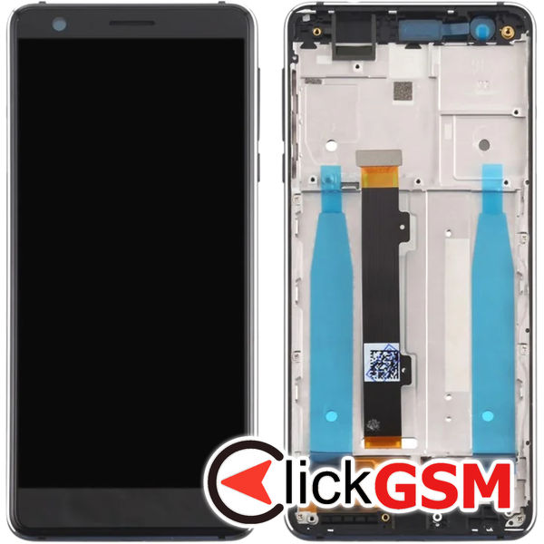 Piesa Display Cu Touchscreen Si Rama Negru Nokia 3.1 4t9f