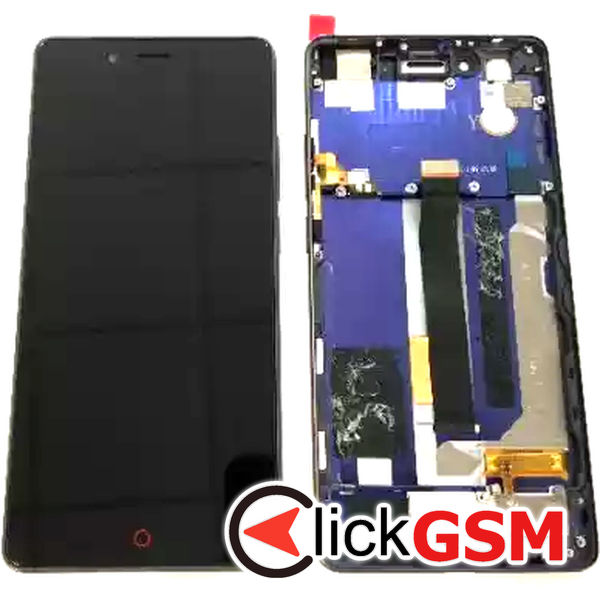 Piesa Display Cu Touchscreen Si Rama Negru Nubia Z11 2n7b