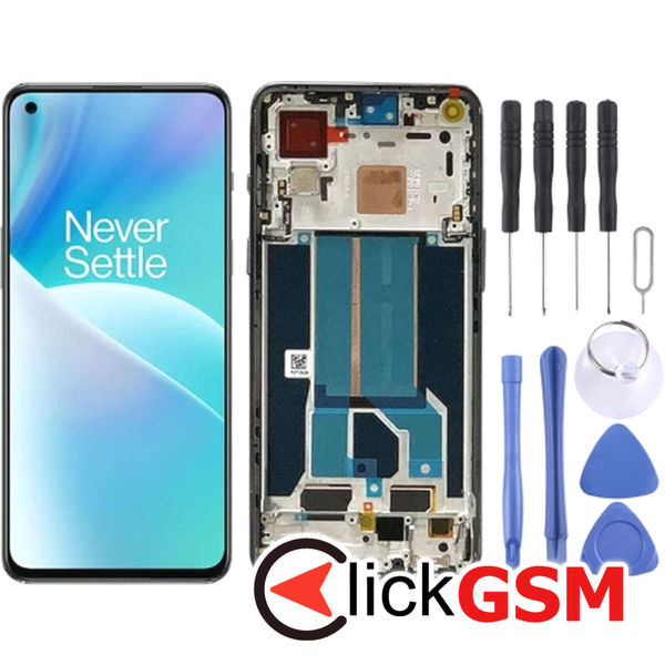 Piesa Piesa Display Cu Touchscreen Si Rama Negru Oneplus Nord 2t 2trb