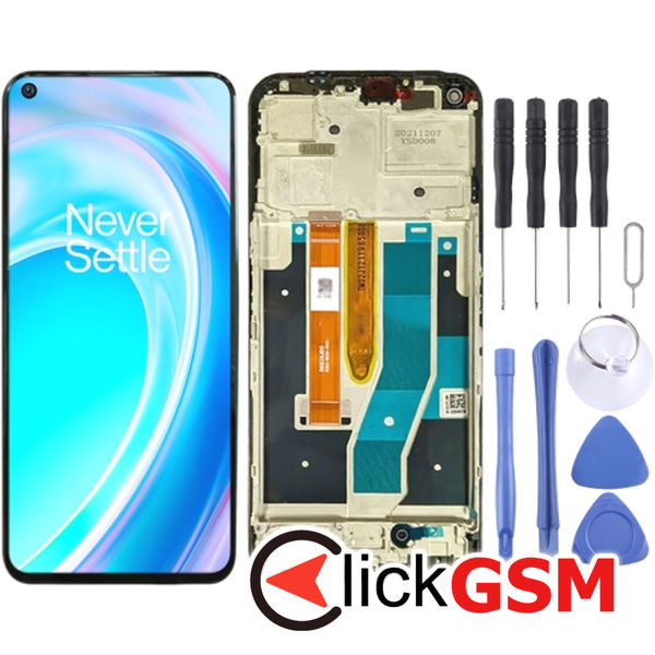 Piesa Piesa Display Cu Touchscreen Si Rama Negru Oneplus Nord Ce 2 Lite 5g 2tii