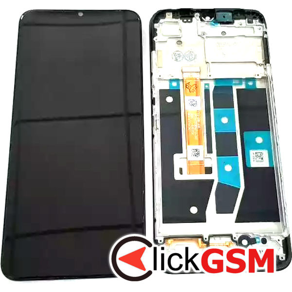 Piesa Piesa Display Cu Touchscreen Si Rama Negru Oppo A54s 2q99