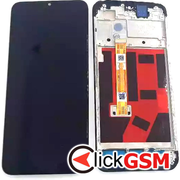 Piesa Display Cu Touchscreen Si Rama Negru Oppo A57 4g 2q97