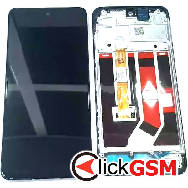 Piesa Piesa Display Cu Touchscreen Si Rama Negru Oppo A58 4g 34yx