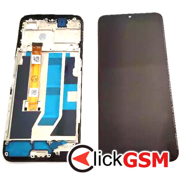 Piesa Display Cu Touchscreen Si Rama Negru Oppo A77 5g 2xgr