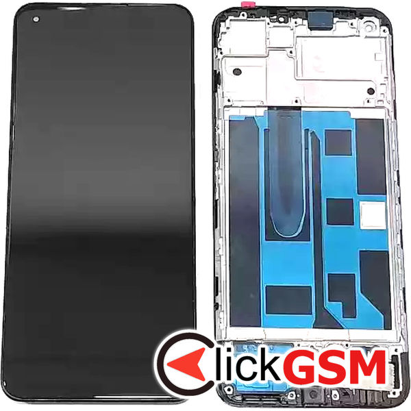 Piesa Piesa Display Cu Touchscreen Si Rama Negru Realme 9 36ap