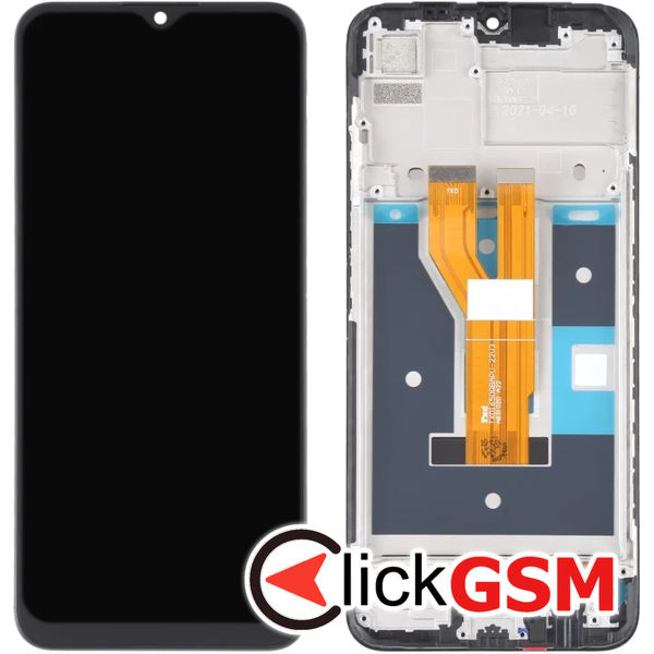 Piesa Piesa Display Cu Touchscreen Si Rama Negru Realme C20 4usn