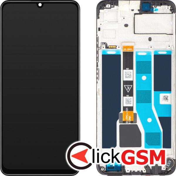 Piesa Piesa Display Cu Touchscreen Si Rama Negru Realme C53 4q23